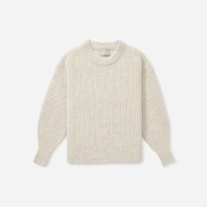EVERLANE ALPACA CREW IN ALMOND